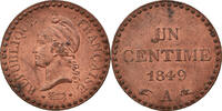 France Centime Coin, Dupré, Paris, Bronze, KM:754 -