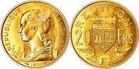 Réunion 20 Francs Coin, Paris, ESSAI, Aluminum-Bronze, KM:E7 -