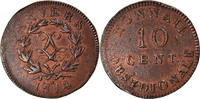 FRENCH STATES 10 Centimes Coin, ANTWERP, Louis XVIII, Anvers -