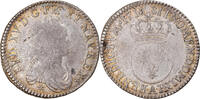 France 1/2 ECU, 44 Sols Coin, Louis XV, 1/2 Écu Vertugadin, Paris -