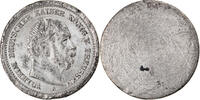 Germany 5 Mark Coin, Wilhelm I, Essai Piéfort Uniface, Tin -