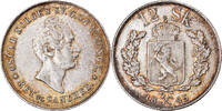 Norway 12 Skilling Coin, Oscar I, Silver, KM:314.1 -