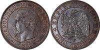 France 5 Centimes Coin, Napoleon III, Napoléon III, Lille -
