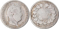 France 1/2 Franc Coin, Louis-Philippe, Lille, Silver -