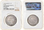 German States 1/2 Thaler Coin, FULDA, Adalbert III, NGC, UNC Details -