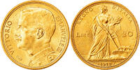 Italy 20 Lire Vittorio Emanuele III, Rome, Gold, PCGS -