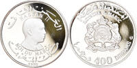 Morocco 400 Dirhams Hassan II, Pattern, Proof, Silver, PCGS -