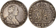 German States 2/3 Thaler, Gulden Coin, SAXONY-ALBERTINE, Friedrich August III -