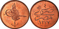 Egypt 4 Para Coin, Abdul Aziz, Bronze, KM:240 -