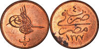 Egypt 4 Para Coin, Abdul Aziz, Bronze, KM:240 -