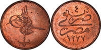 Egypt 4 Para Coin, Abdul Aziz, Bronze, KM:240 -