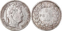 France Franc Coin, Louis-Philippe, Lyon, Silver, KM:748.4 -