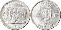 Belgium 100 Francs, 100 Frank Coin, Silver, KM:138.1 -
