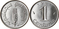 France Centime Coin, Épi, Paris, Stainless Steel, KM:928 -