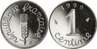 France Centime Coin, Épi, Paris, Proof, Stainless Steel -