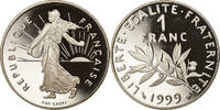 France Franc Coin, Semeuse, Paris, Proof, Nickel, KM:925.1 -