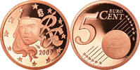 France 5 Euro Cent Paris, Proof, Copper Plated Steel -