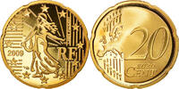 France 20 Euro Cent Paris, Proof, Brass, Gadoury:5a, KM:1411 -