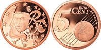 France 5 Euro Cent Paris, Proof, Copper Plated Steel -