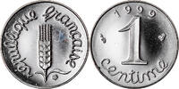 France Centime Coin, Épi, Paris, Proof, Stainless Steel -