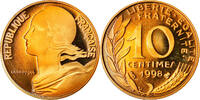 France 10 Centimes Coin, Marianne, Paris, Proof -