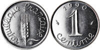 France Centime Coin, Épi, Paris, Stainless Steel, KM:928 -