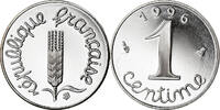 France Centime Coin, Épi, Paris, Proof, Stainless Steel -