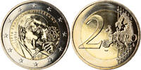 France 2 Euro François Mitterrand, BU, Bi-Metallic -