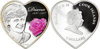 Cook Islands 5 Dollars Coin, Elizabeth II, Proof, Silver -