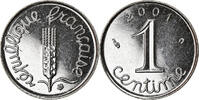 France Centime Coin, Épi, Paris, Stainless Steel, KM:928 -
