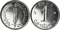 France Centime Coin, Épi, Paris, Stainless Steel, KM:928 -
