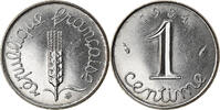France Centime Coin, Épi, Paris, Stainless Steel, KM:928 -