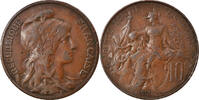 France 10 Centimes Coin, Dupuis, Paris, Bronze, KM:843 -