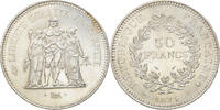 France 50 Francs Coin, Hercule, Paris, Silver, KM:941.1 -