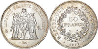 France 50 Francs Coin, Hercule, Paris, Silver, KM:941.1 -