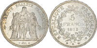 France 5 Francs Coin, Hercule, Paris, Silver, KM:820.1 -