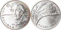 Finland 10 Euro Johan Vilhelm Snellman, Silver, KM:124 -
