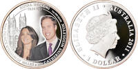 Australia Dollar Coin, Elizabeth II, Royal Wedding, Perth, 1 Oz -