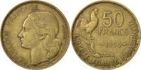 France 50 Francs Coin, Guiraud, Aluminum-Bronze, KM:918.1 -