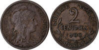 France 2 Centimes Dupuis, Paris, Bronze, Gadoury:107, KM:841 -
