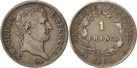 France Franc Coin, Napoléon I, Limoges, Silver, KM:682.6 -