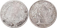 German States 20 Kreuzer Coin, WURZBURG, Adam Friedrich -