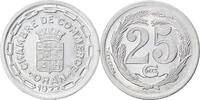 Algeria 25 Centimes Coin, Chambre de Commerce, Oran, Aluminium -