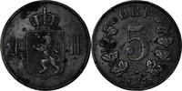 Norway 5 Öre Coin, Bronze, KM:349 -