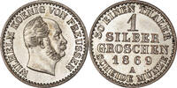 German States Groschen Coin, PRUSSIA, Wilhelm I, Berlin -