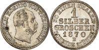 German States Groschen Coin, PRUSSIA, Wilhelm I, Hannover -