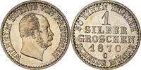 German States Groschen Coin, PRUSSIA, Wilhelm I, Frankfurt -