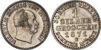 German States Groschen Coin, PRUSSIA, Wilhelm I, Frankfurt -