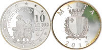 Malta 10 Euro Antonio Sciortino, Proof, Silver, KM:152 -