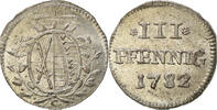 German States 3 Pfennig Coin, SAXONY-ALBERTINE, Billon -